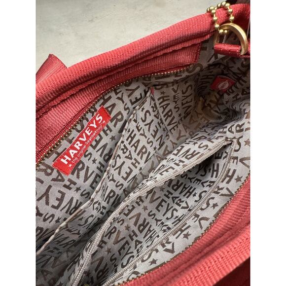 Harveys Seatbelt RARE Maroon Red Carriage Baguette Handbag - Picture 16 of 16